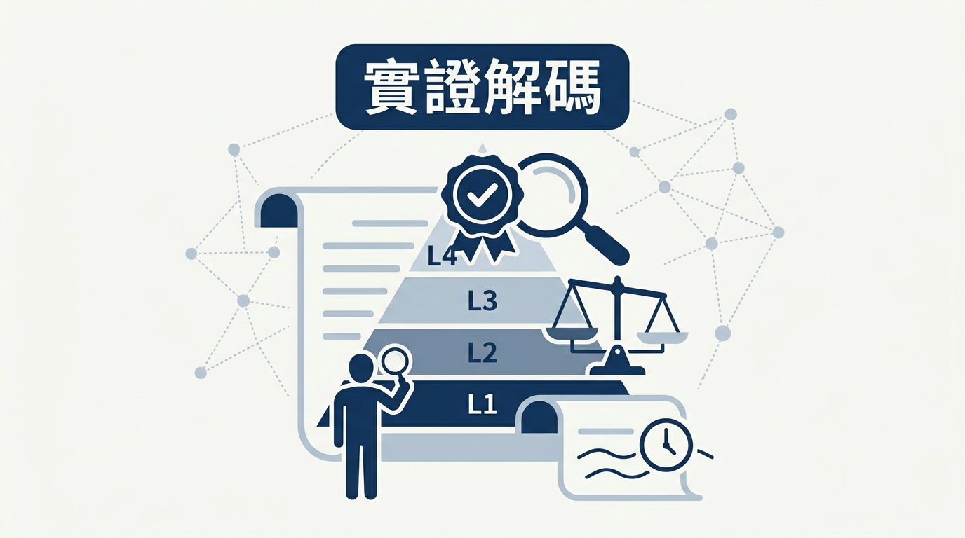 什麼是「證據等級」？L0–L4 完整解說
