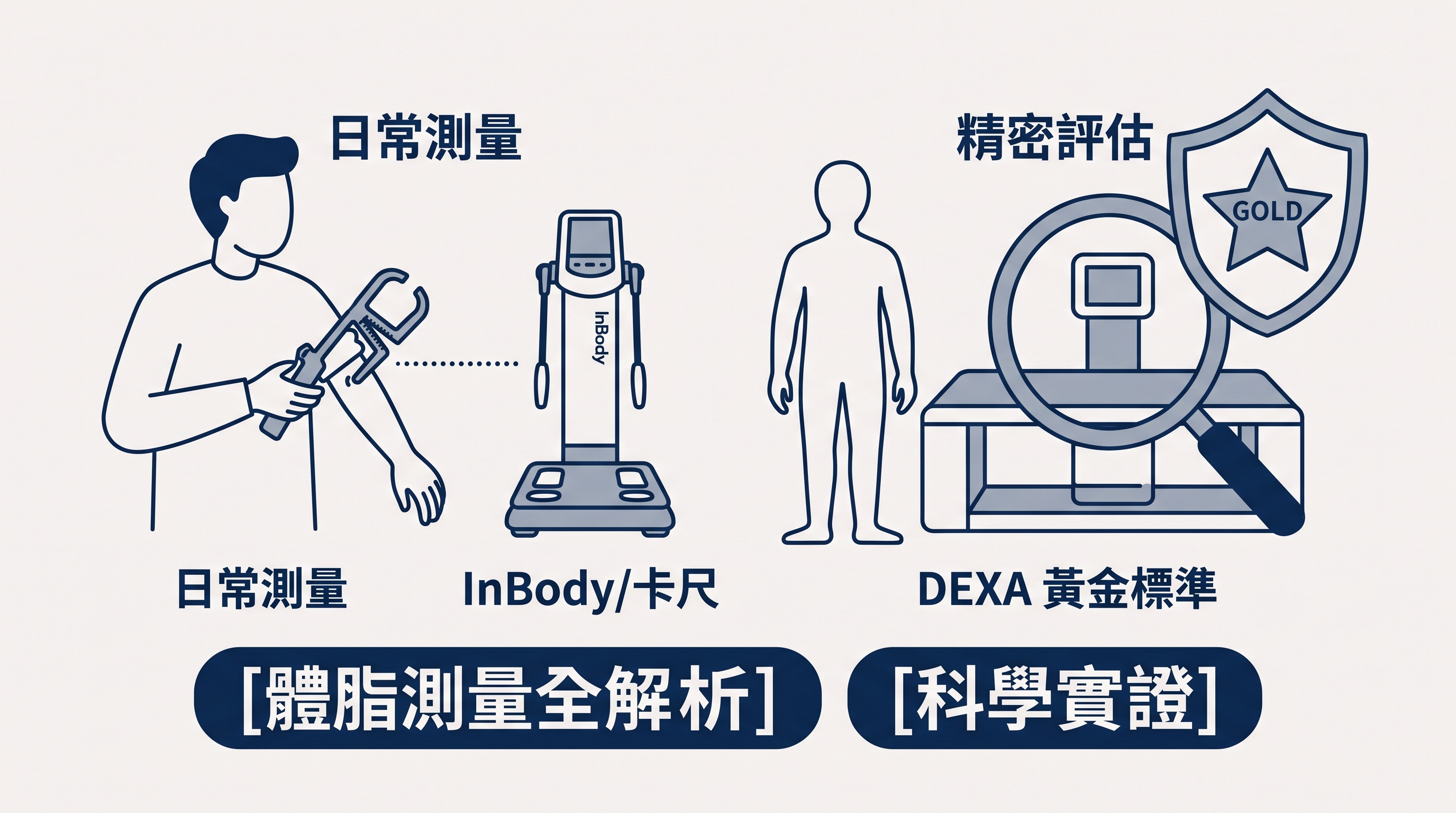 體脂率怎麼測？InBody、DEXA、皮下脂肪夾差別