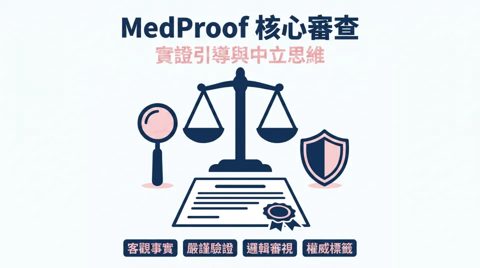 中立與克制——為什麼 MedProof 不評分、不推薦、不排名？