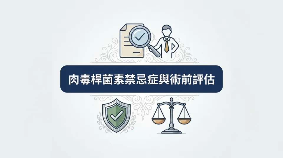 肉毒桿菌素禁忌症與術前評估完整衛教：誰不能打？怎麼評估？