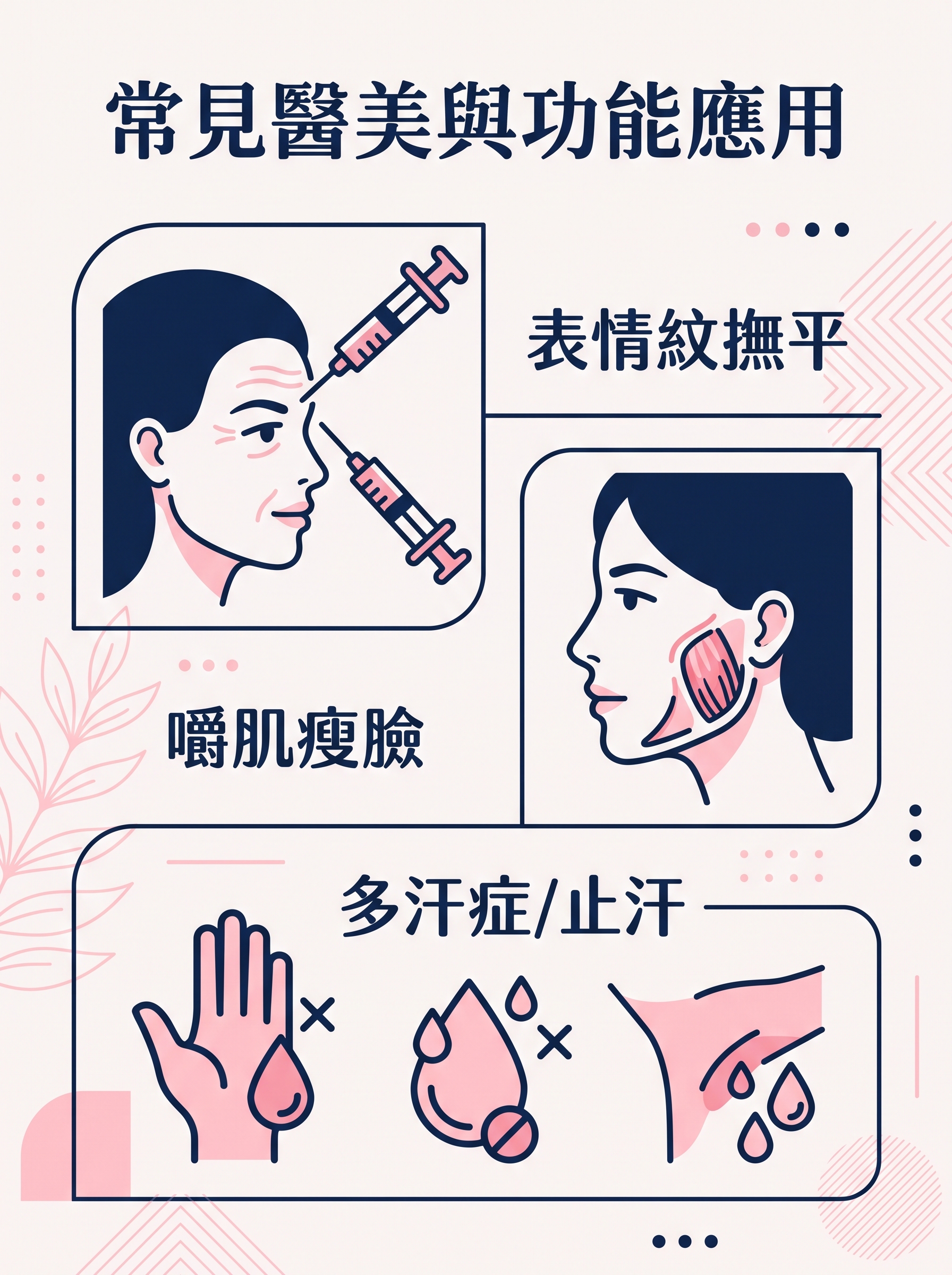 肉毒桿菌素注射全解析：除皺、縮肌、止汗的作用原理與注意事項