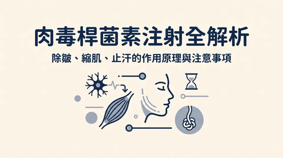 肉毒桿菌素注射全解析：除皺、縮肌、止汗的作用原理與注意事項